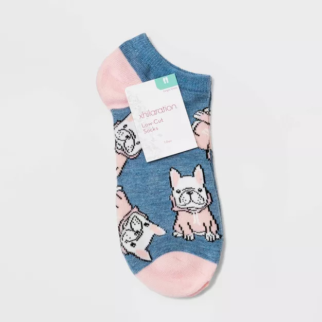 Women's Cozy Pups Low Cut Socks - Xhilaration™ Denim Heather 4-10 | Target