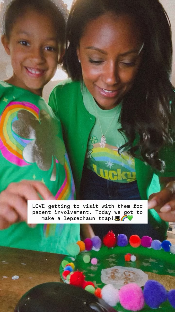 LOVE getting to visit with them for parent involvement. Today we got to make a leprechaun trap!🎩🌈💚