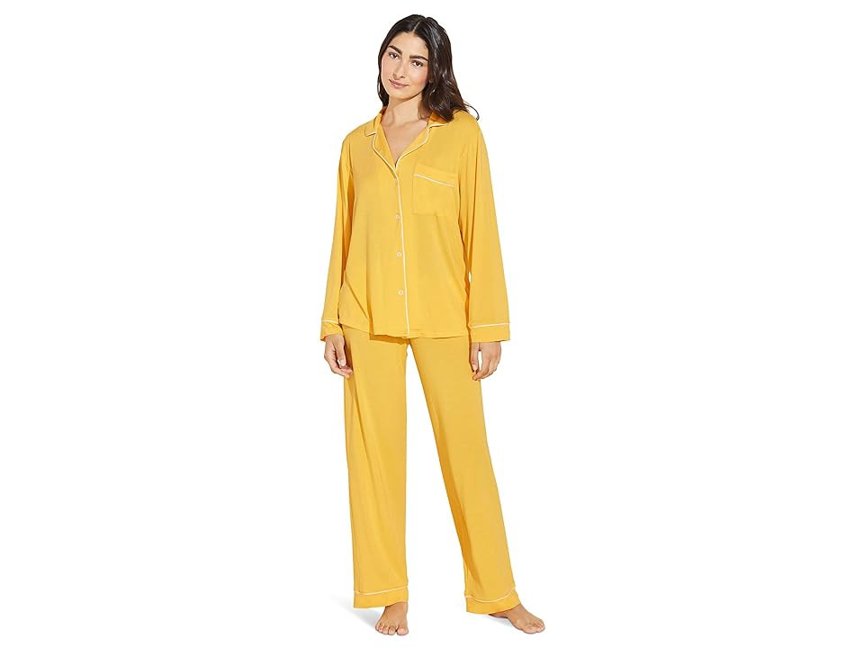 Eberjey Gisele - PJ Set (Samoan Sun/Ivory) Women's Pajama Sets | Zappos