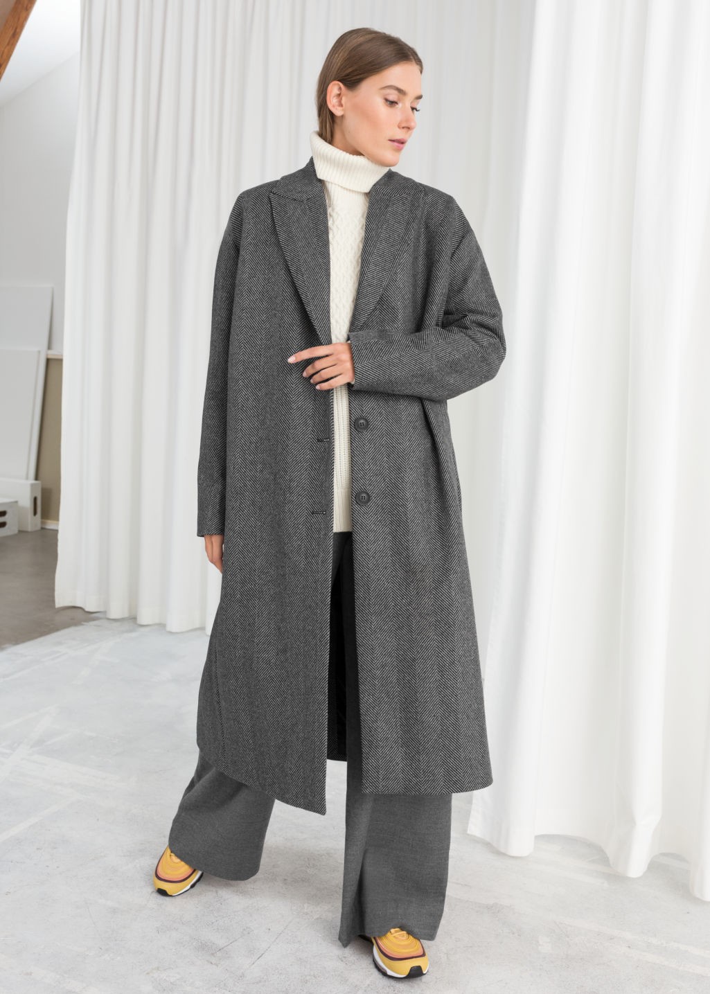 Herringbone Wool Blend Coat | & Other Stories (EU + UK)