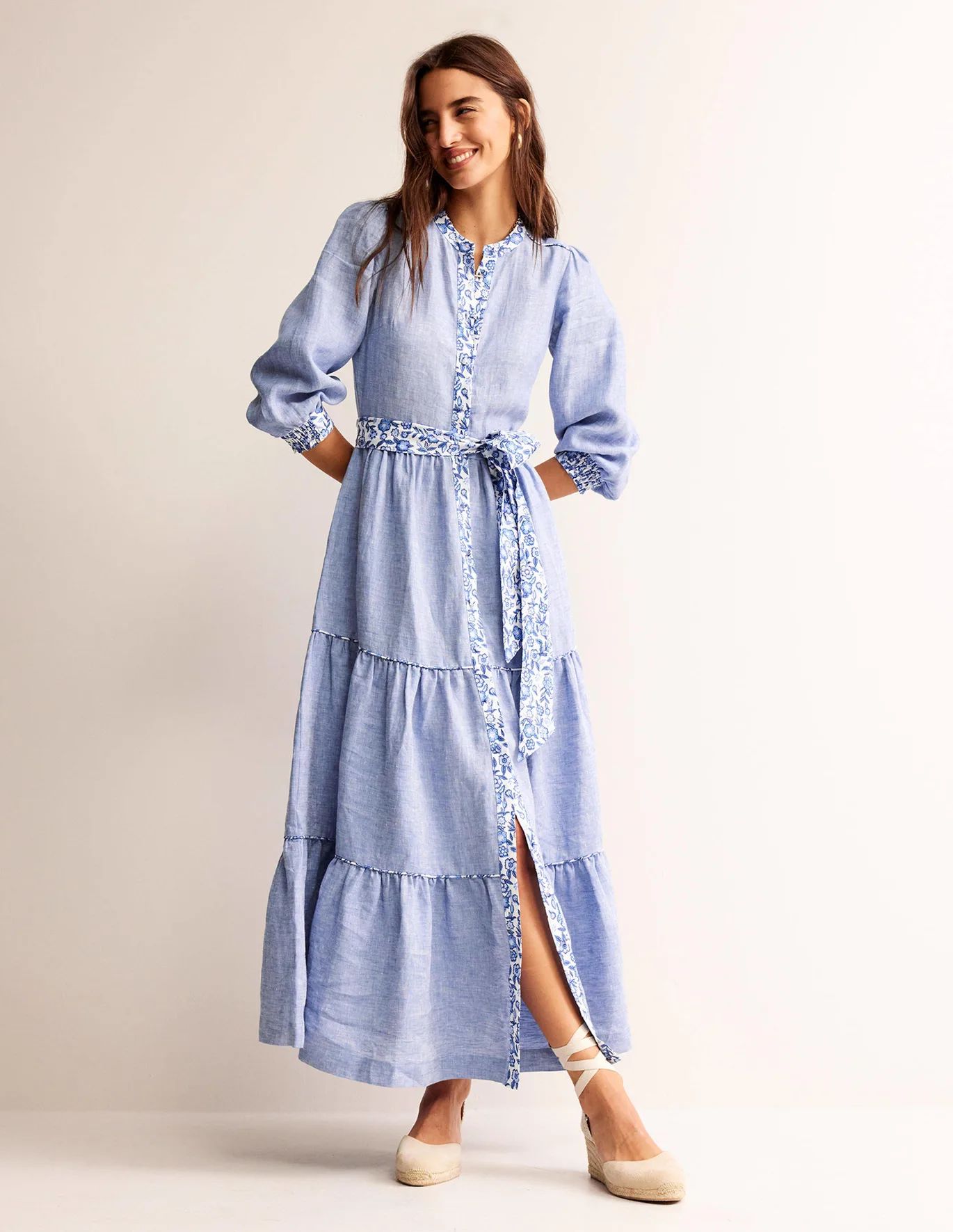 Alba Linen Maxi Dress | Boden (US)