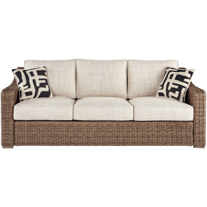 Beachcroft Beige Sofa with Cushion | Slumberland Furniture