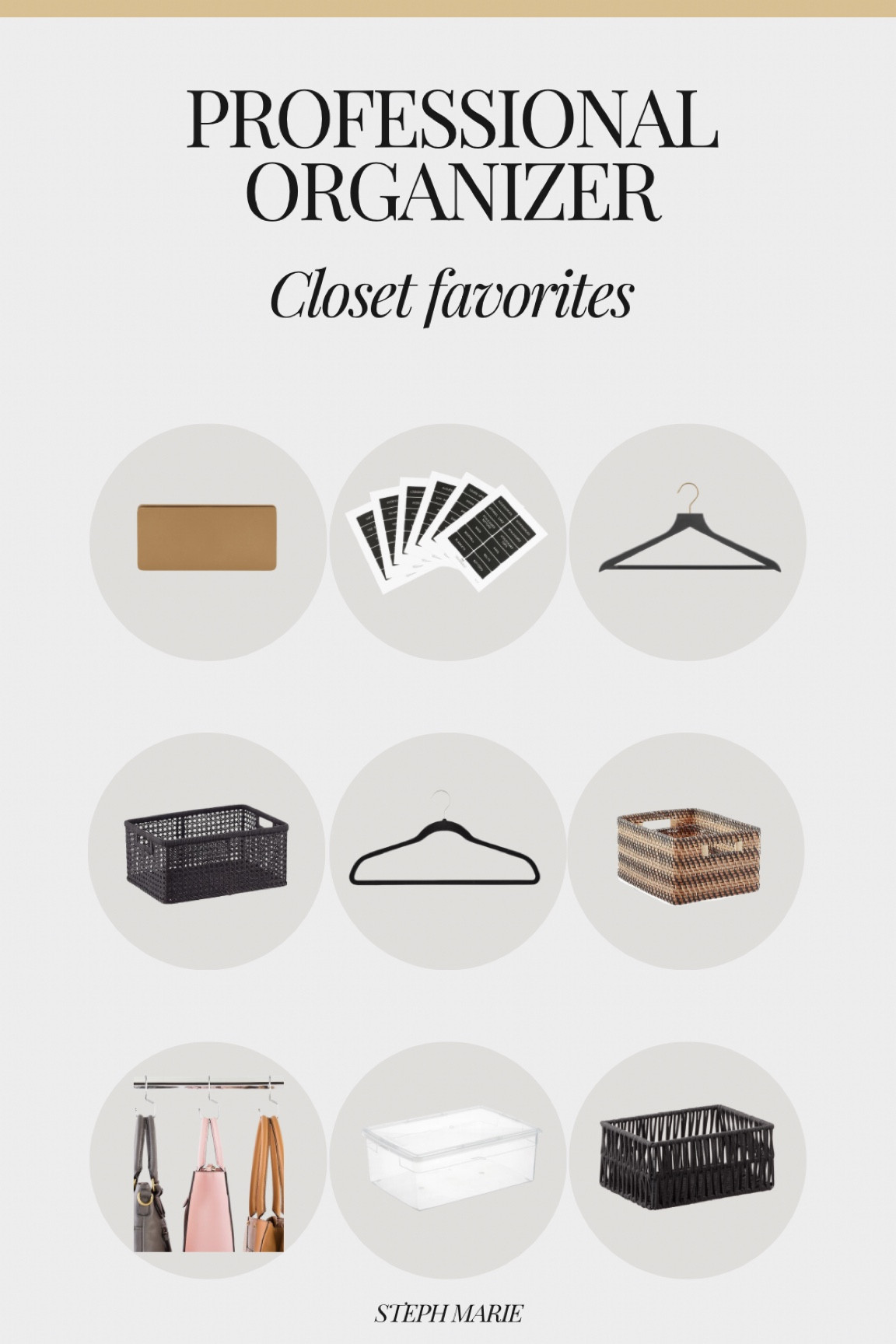 My go-to closet products✨