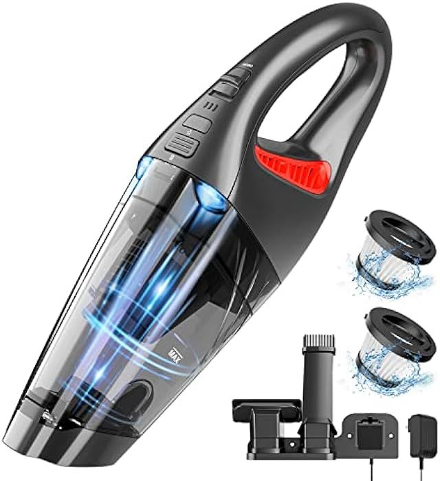 INSO Handheld Vacuum Cordless Car Vacuum with LED Light, Lightweight Rechargeable Hand Vacuum Cor... | Amazon (US)