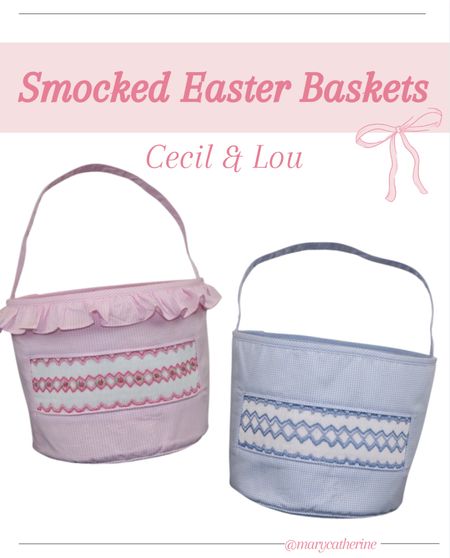 These smocked Easter baskets from Cecil and Lou are the most precious thing!!!

Easter 
Toddler Easter
Easter basket
Egg hunt 

#LTKfamily #LTKkids #LTKSeasonal