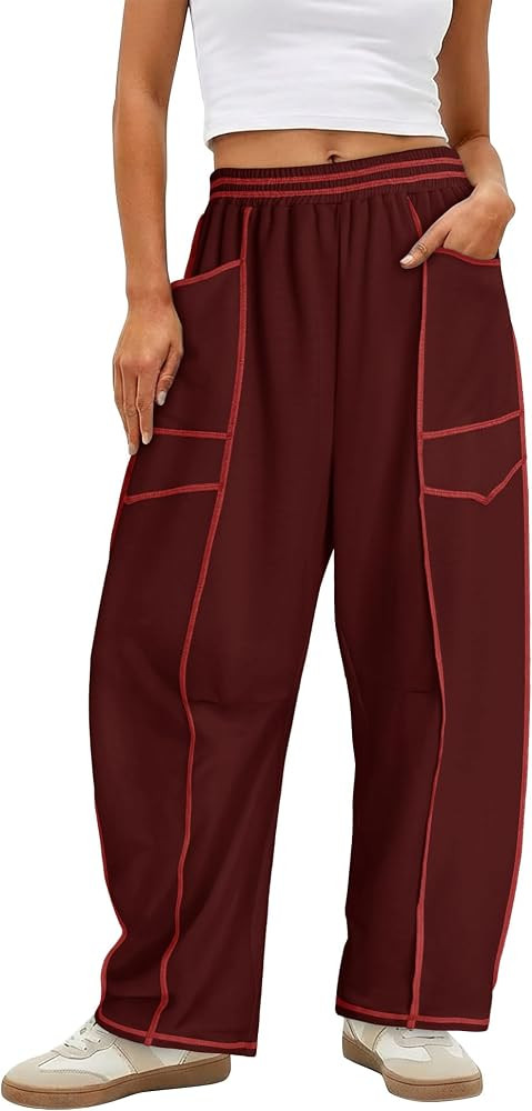 Magritta Wide Leg Pants for Women with Pockets Casual Fashion Sweatpants | Amazon (US)