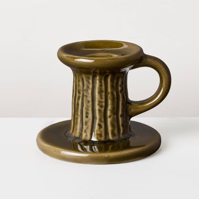 2.3"x3.25" Fall Ceramic Taper Candle Holder - Hearth & Hand™ with Magnolia | Target