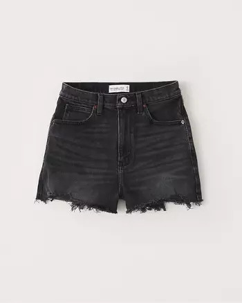 Curve Love Ultra High Rise Mom Shorts | Abercrombie & Fitch (US)