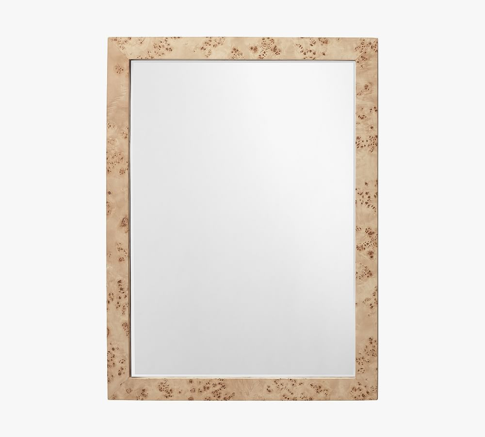 Adalynn Burlwood Rectangular Wall Mirror | Pottery Barn (US)