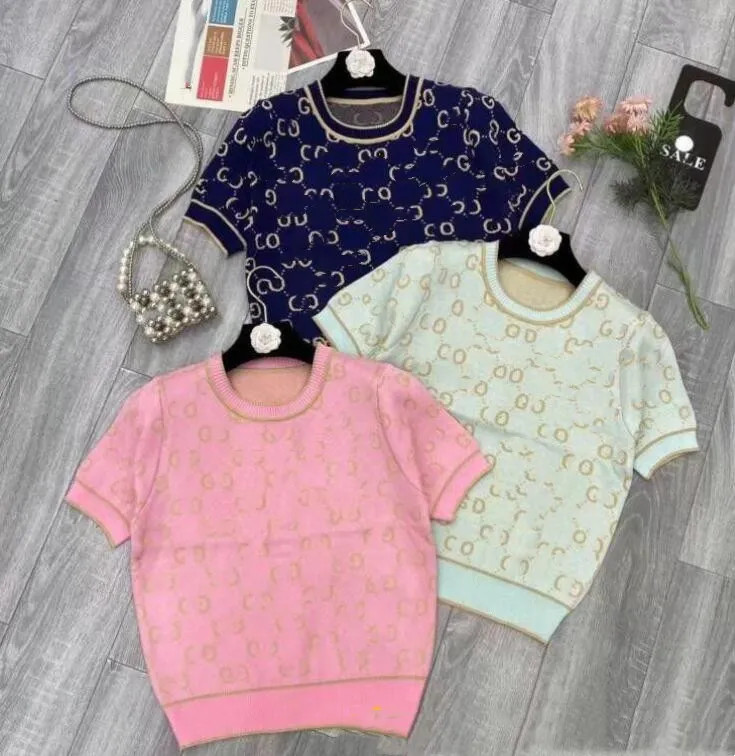 Save Big on Bulk Womens Knit Tees Summers New Women's Knits Tees Sweaters Letter G Luxury Br... | DHGate