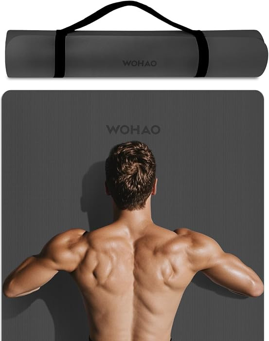 Extra Wide & Thick 8mm Yoga Mat, 72"x31.5" Large Non Slip Exercise Mat, Premium POE Material for ... | Amazon (US)