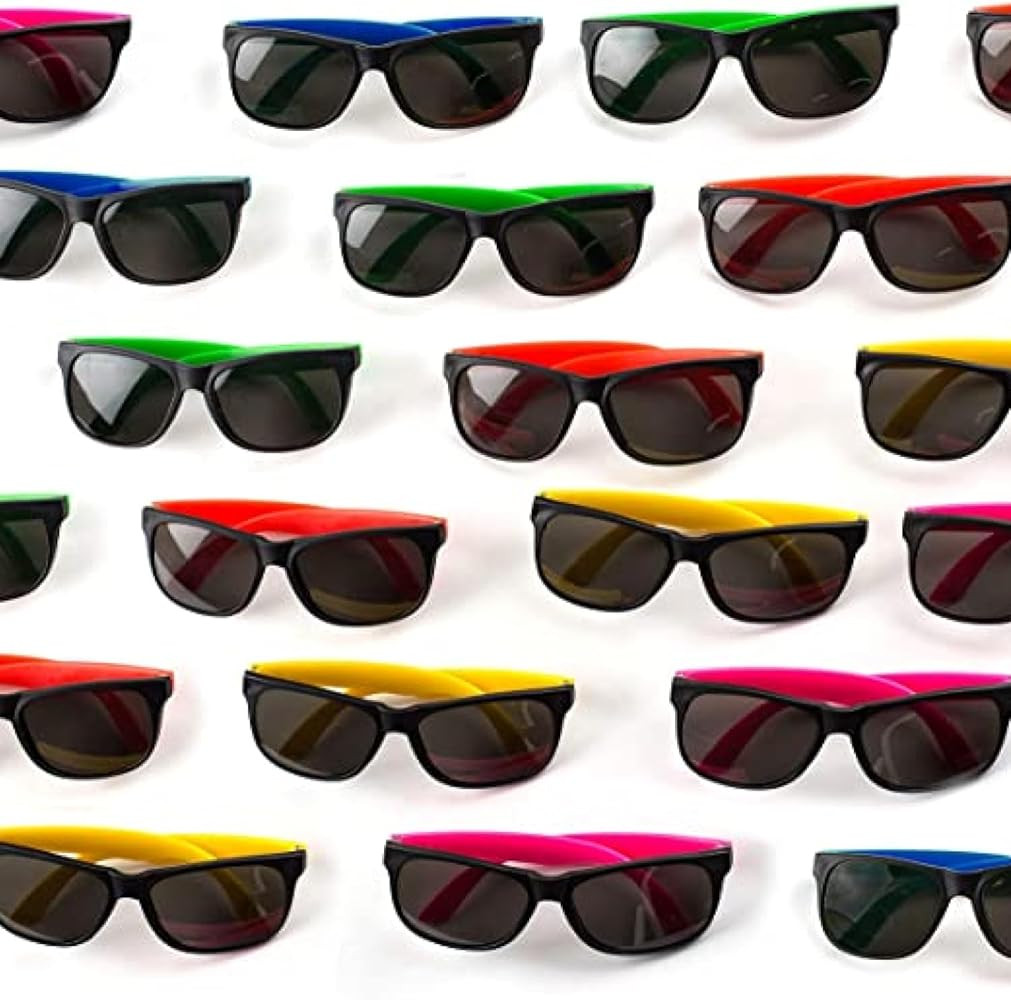 Neliblu 30 Pack Neon Bulk Kids Sunglasses With UV Protection - Party Favors - Bulk Pool Party Fav... | Amazon (US)