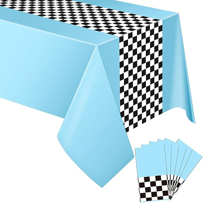 Car Birthday Party Supplies Racing Party Decorations 50s party Tablecloth Racetrack Table Runner ... | Amazon (US)