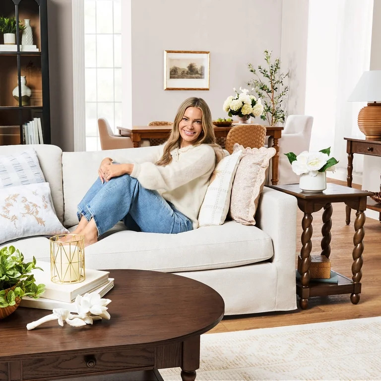 My Texas House Oval Coffee Table, Warm Brown | Walmart (US)