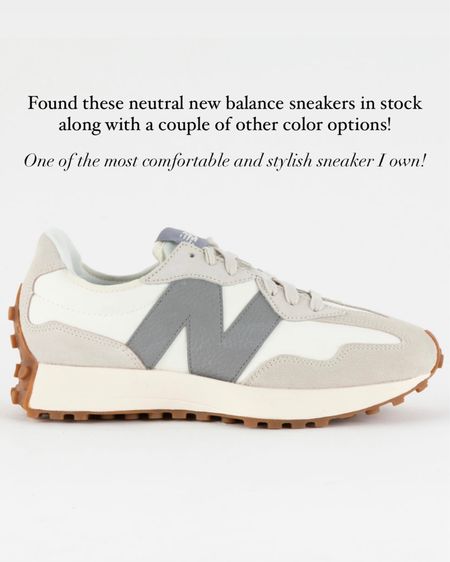 Neutral new balance sneakers in stock! They are so comfortable and run true to size! StylinByAylin 

#LTKGiftGuide #LTKshoecrush