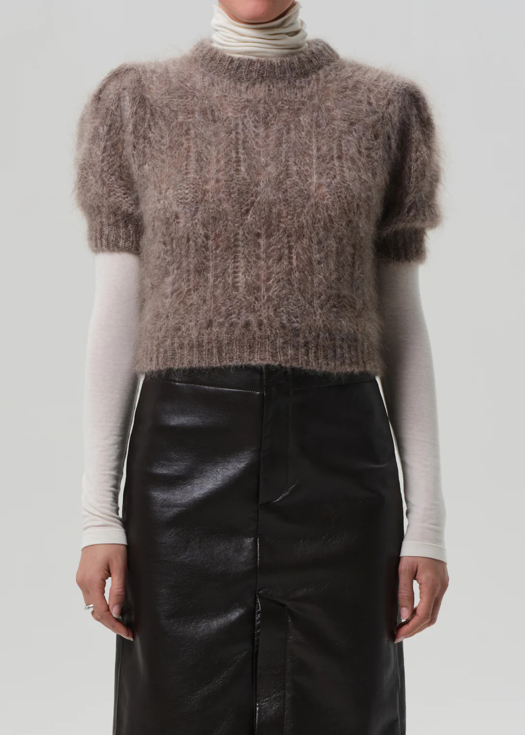 Odette Puff Sleeve Sweater in Mushroom | Citizens of Humanity