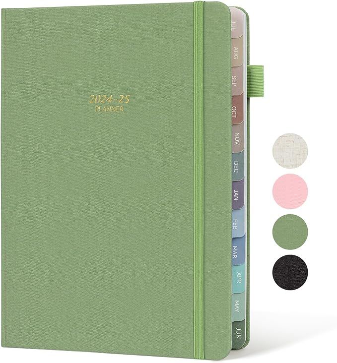 2024-2025 Linen cover Planner Weekly & Monthly Daily Agenda Book,2024-2025 To Do List Notebook wi... | Amazon (US)