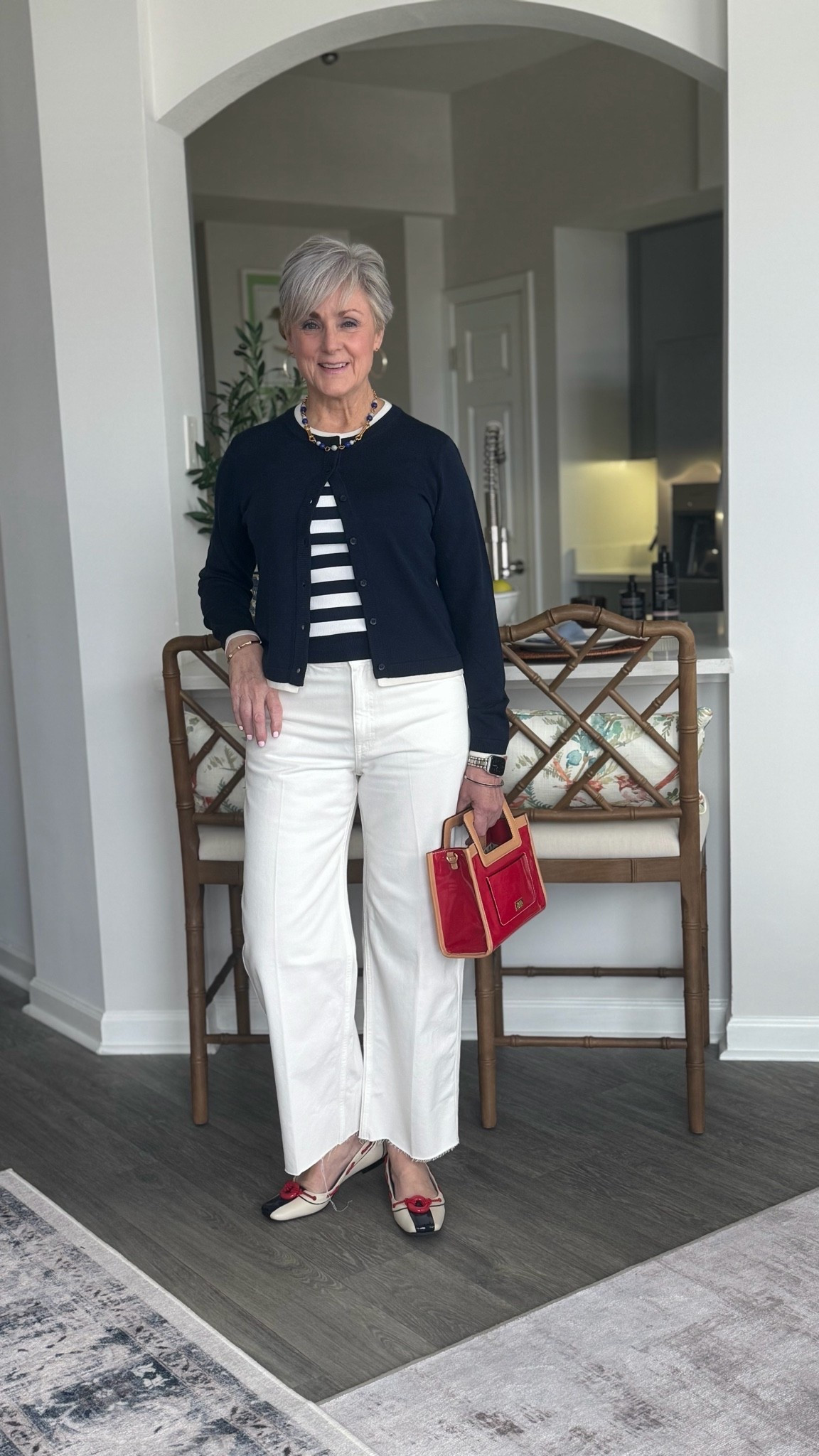 Barrel Jeans & Cardigan ✨

#LTKSeasonal #LTKOver40 #LTKootd
