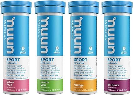 Nuun Sport: Electrolyte Drink Tablets, Citrus Berry Mixed Box, 4 Tubes (40 Servings) | Amazon (US)