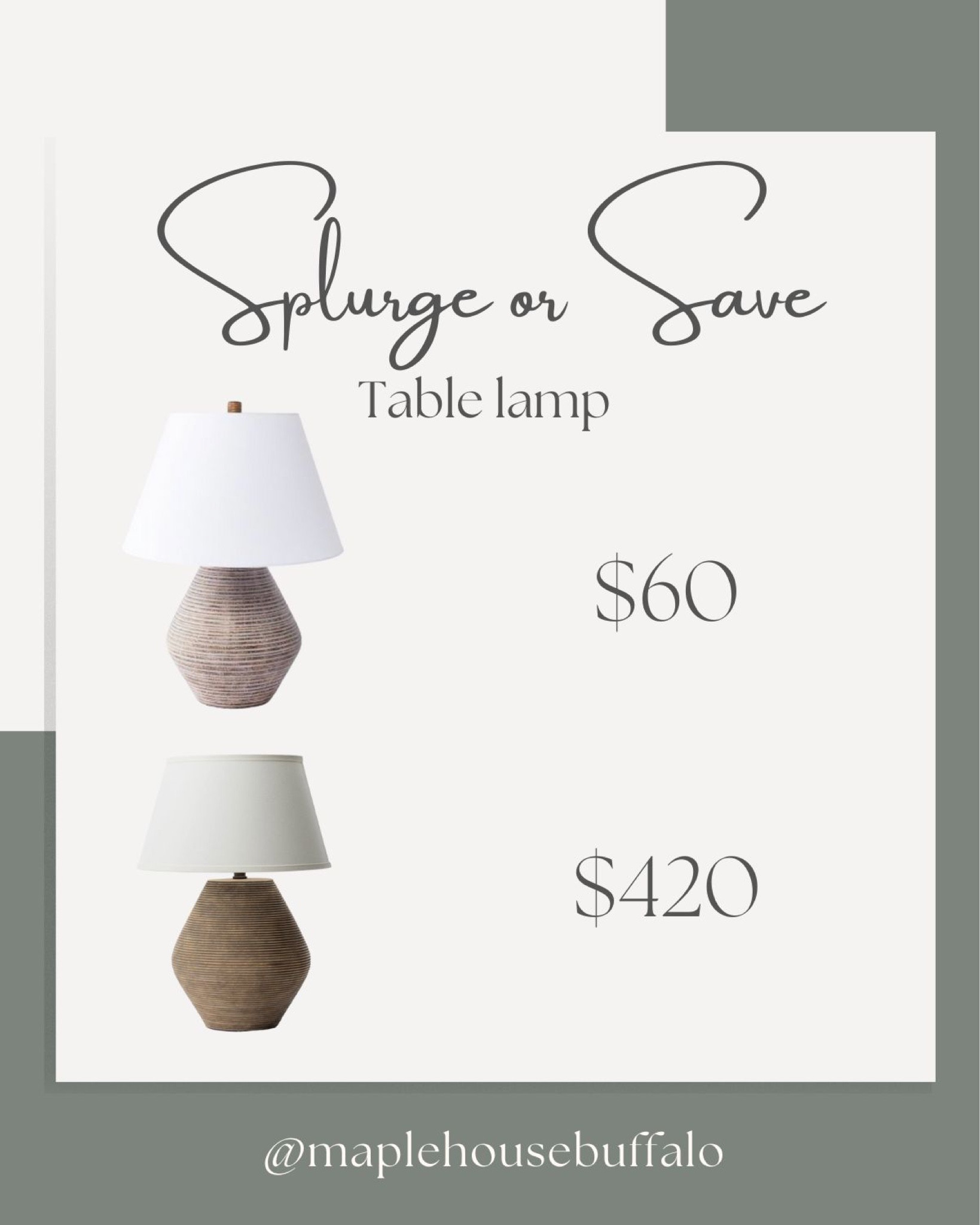 Studio McGee Threshold save or splurge - design or dupe - textured table lamp

#LTKFind #LTKhome #LTKunder100