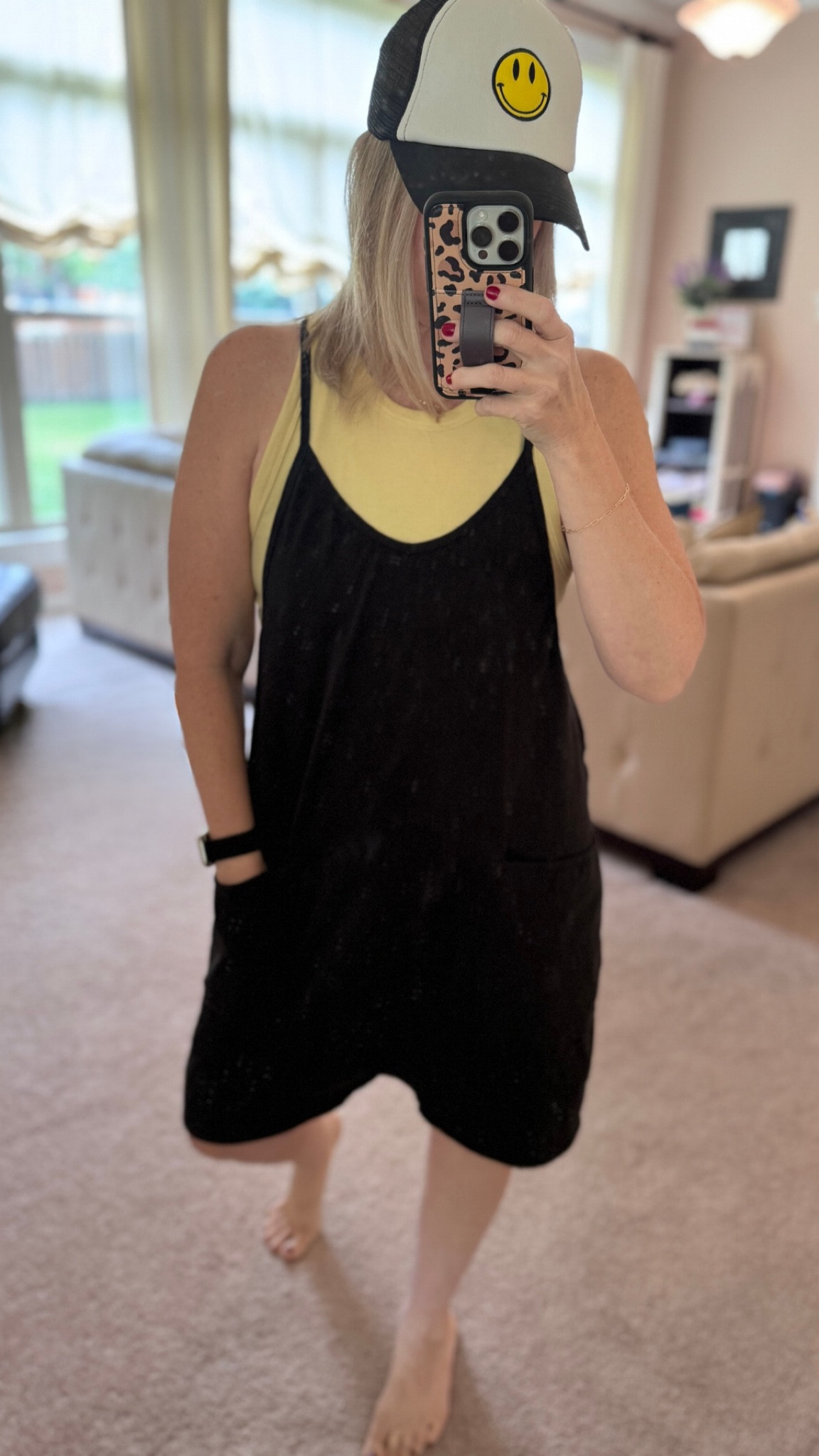 This FP look for less is 31% off and has ONE DAY free shipping!

It’s perfect for BABY BUMPS or casual lounge wear✨

Paired with a yellow fitted tank & happy face trucker hat. 

Both the tank & hotshot are available in 5+ colors!

#LTKOver40 #LTKSeasonal #LTKBump