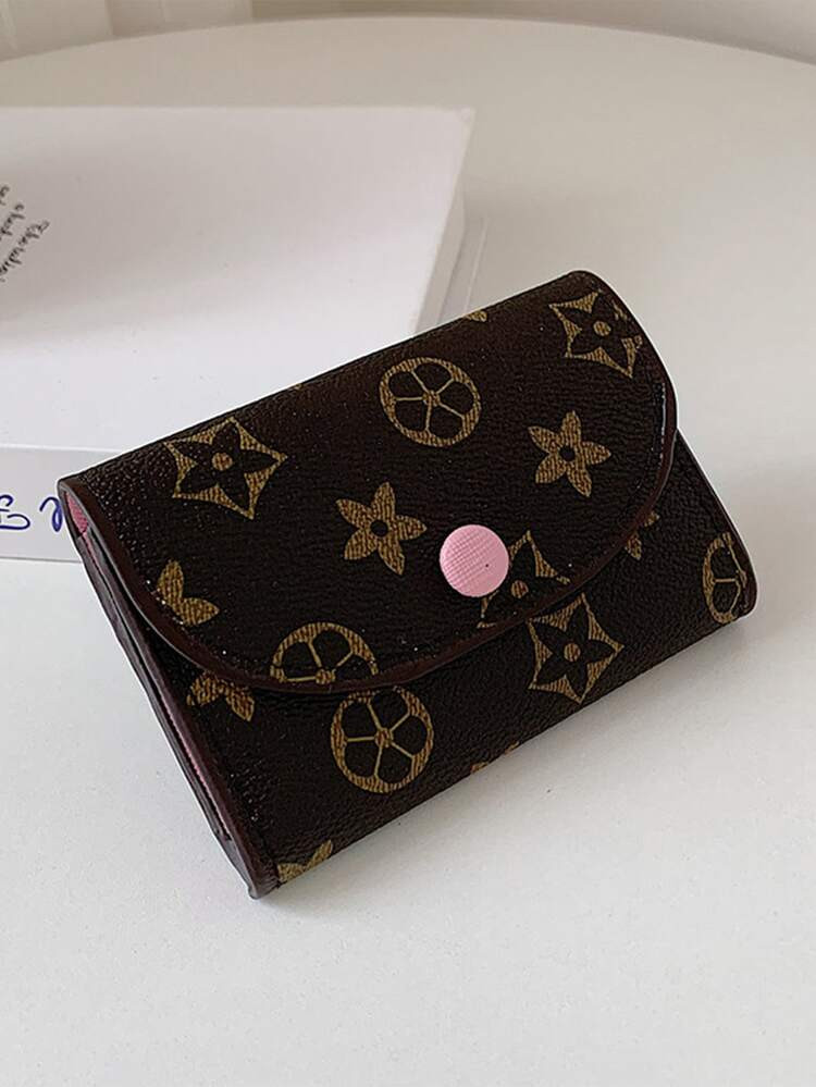 Floral Pattern Fold Over Small Wallet | SHEIN