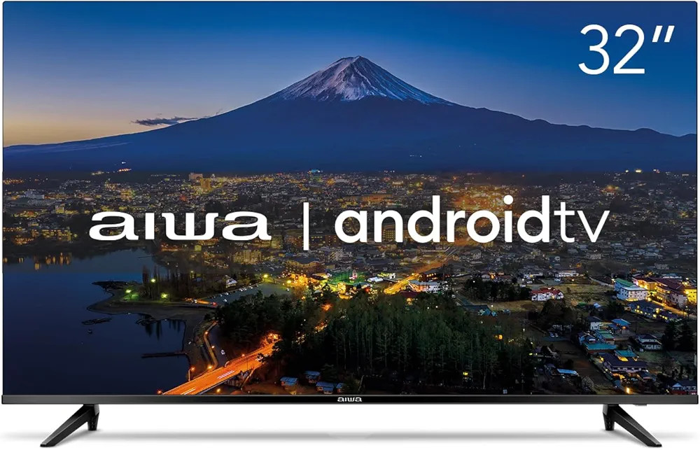 Smart TV Aiwa 32”, Android, HD, Borda Ultrafina, HDR10, Dolby Áudio - AWS-TV-32-BL-02-A | Amazon (BR)