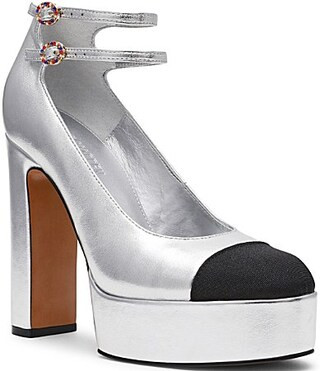Steve Madden Peyton Leather Mary Jane Platform Pumps - 9.5 | Dillard's