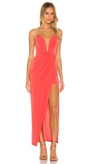 Michael Costello x REVOLVE Jake Gown in Coral from Revolve.com | Revolve Clothing (Global)