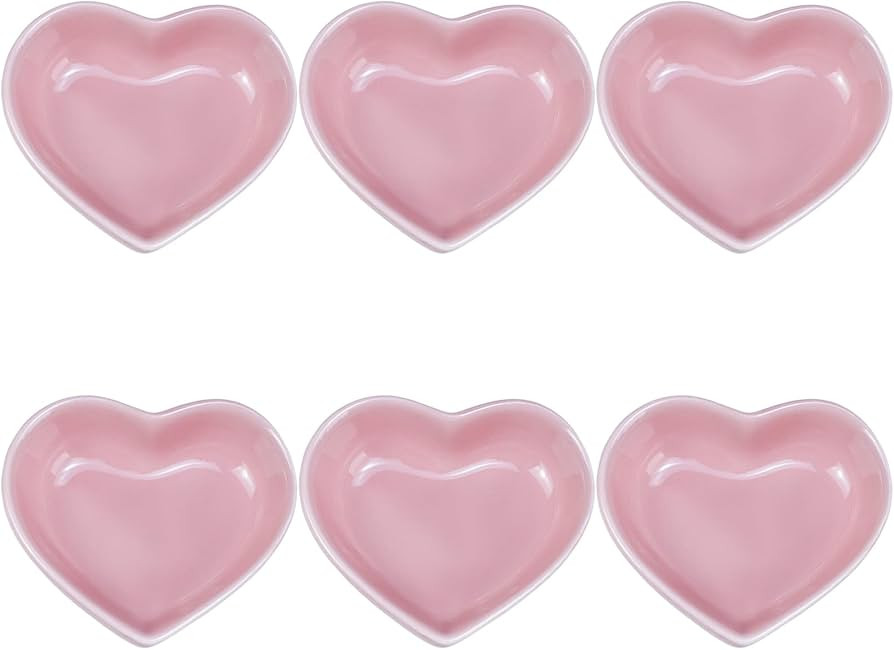Gaolinci Heart-Shaped Multipurpose Ceramic Sauce Dish Seasoning Dishes Sushi Dipping Bowl Appetiz... | Amazon (US)