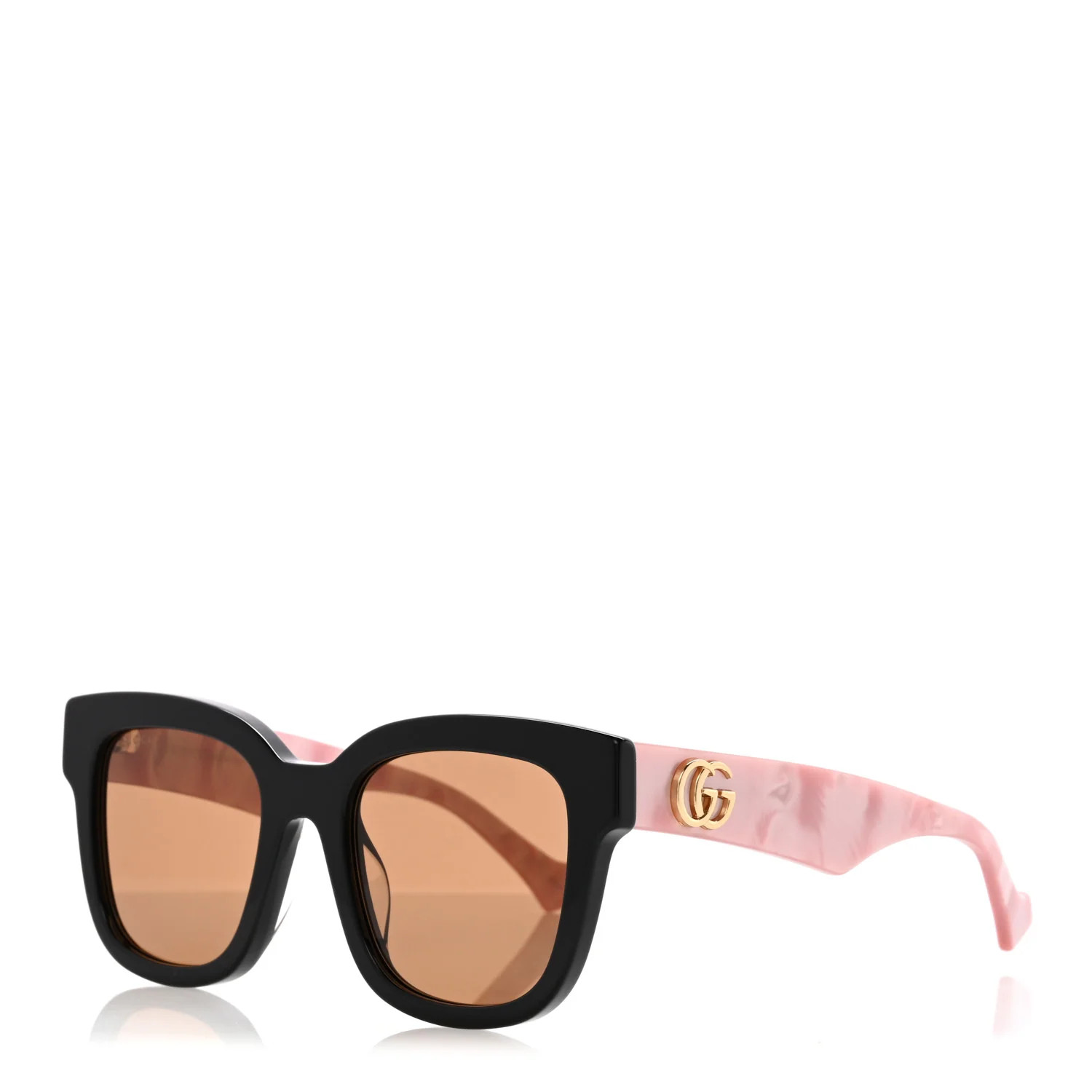Gucci Rectangle 52mm Frame Sunglasses GG0998/S Black Pink 1814802 | FASHIONPHILE (US)