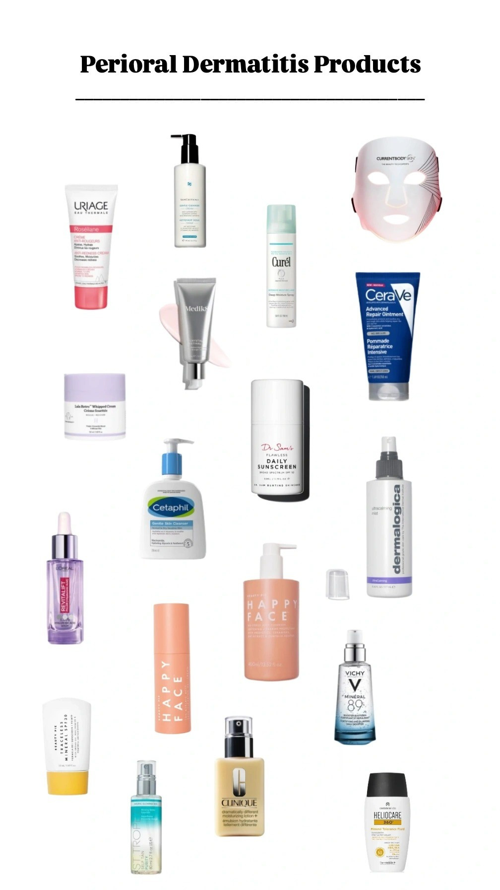 Perioral Dermatitis "safe" products - I use all of these and none cause a reaction with my skin.[Sensitive skin, hyaluronic acid, mineral SPF, face mist, retinal, Medik8, drunk elephant]

#LTKbeauty #LTKuk #LTKeurope