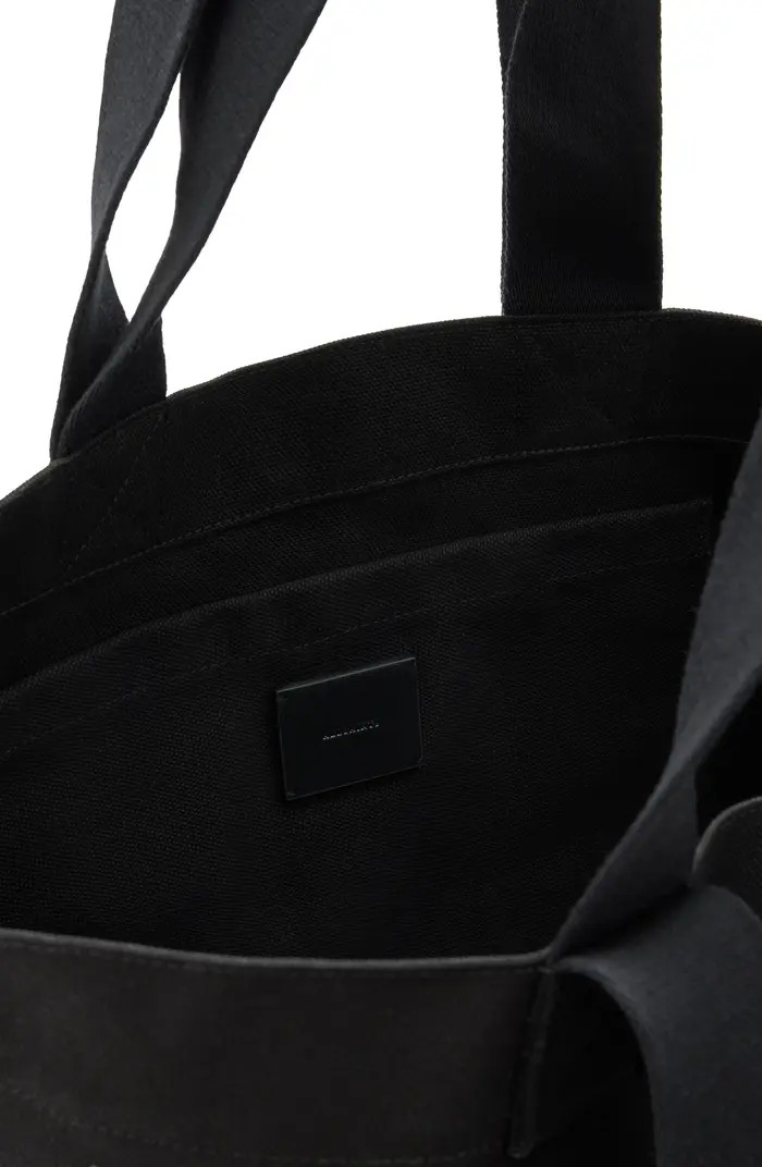 AllSaints Ali Logo Cotton Canvas East/West Tote | Nordstrom | Nordstrom