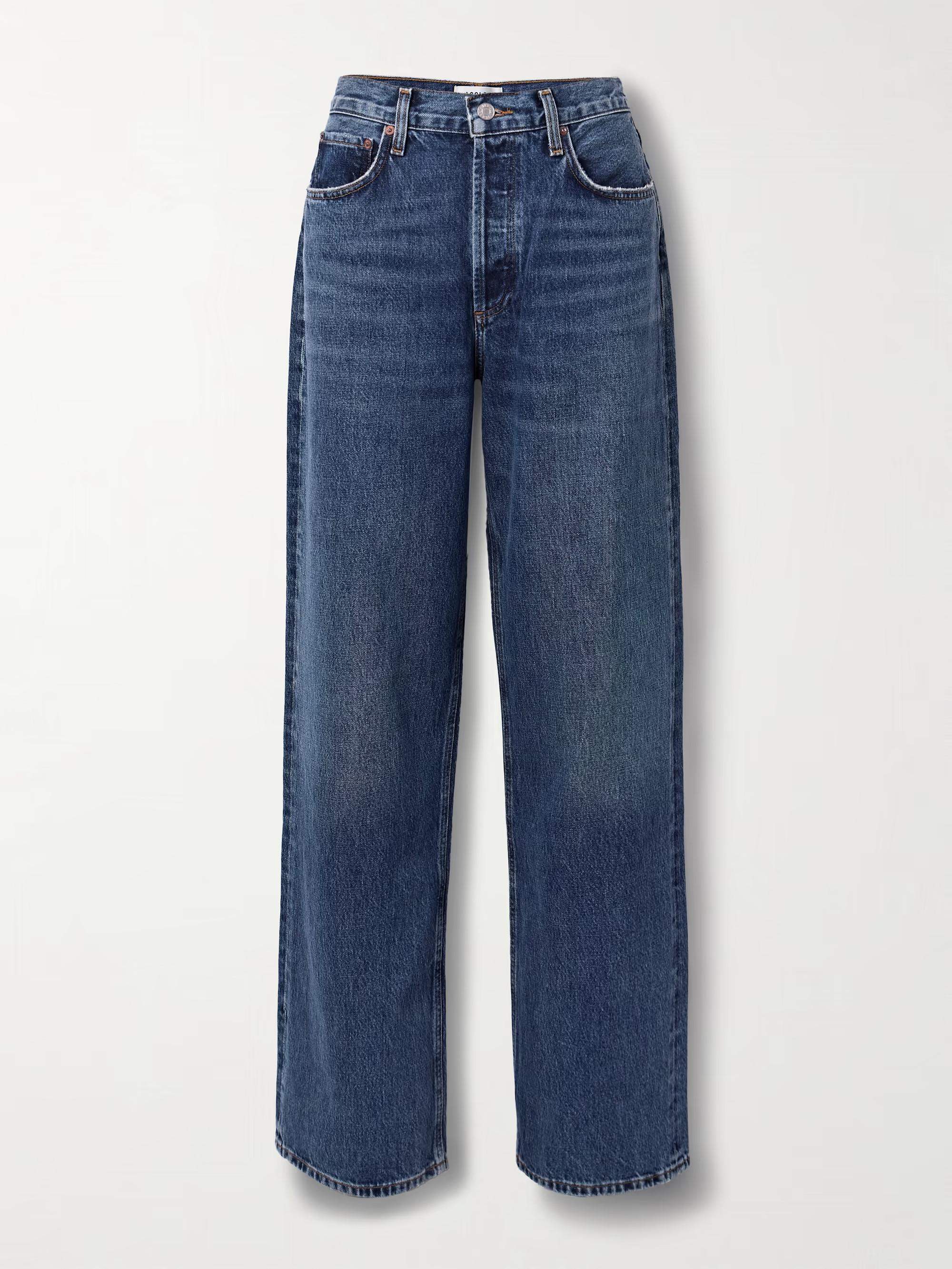 AGOLDE Low Slung Puddle low-rise jeans | NET-A-PORTER | NET-A-PORTER (UK & EU)