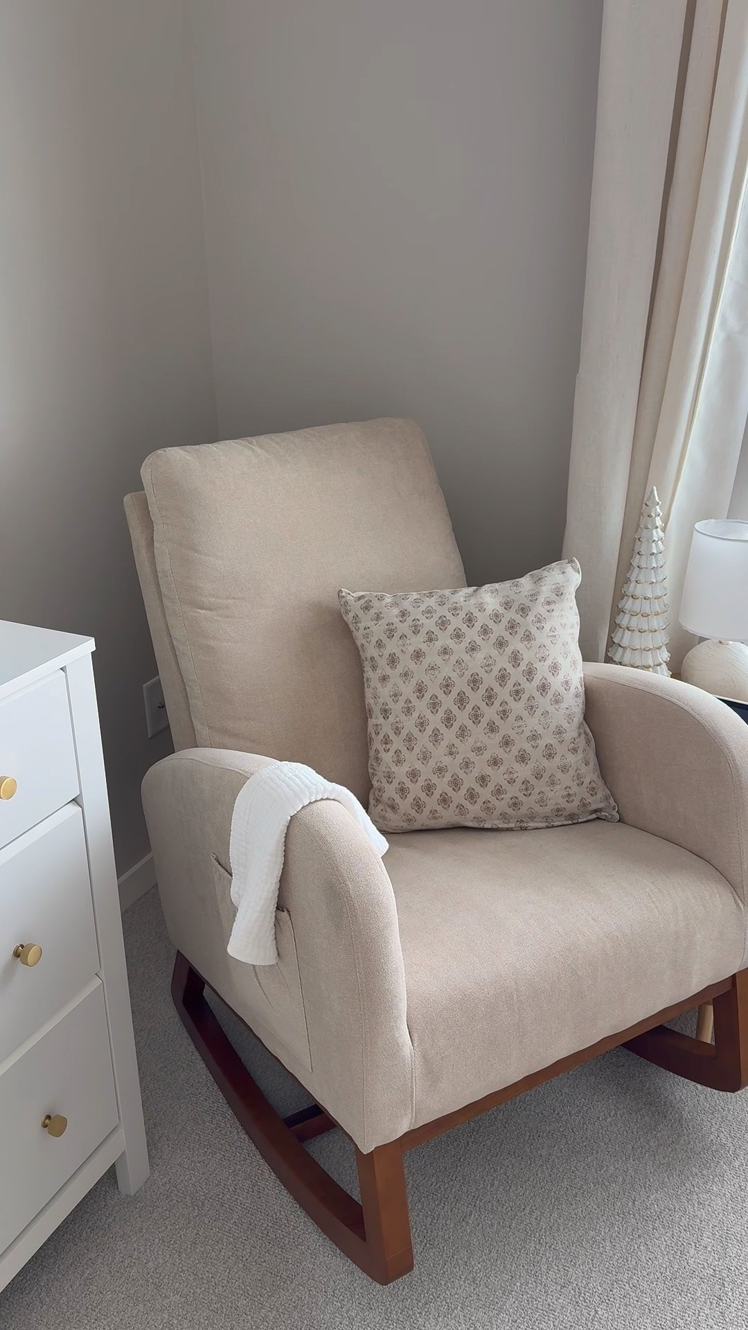 The BEST nursery rocking chair! Super cute and very comfy for a fraction of the cost most chairs cost today! 🎀

#LTKBaby #LTKmomlife #LTKBump