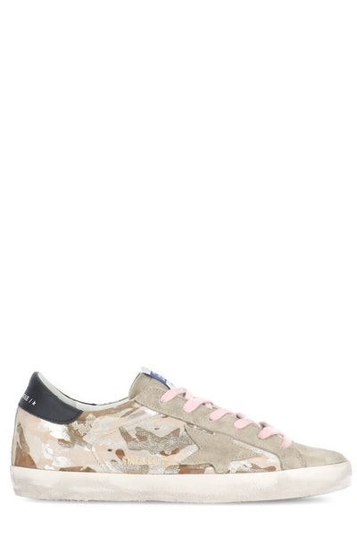 Golden Goose Deluxe Brand Printed Lace-Up Sneakers | Cettire Global