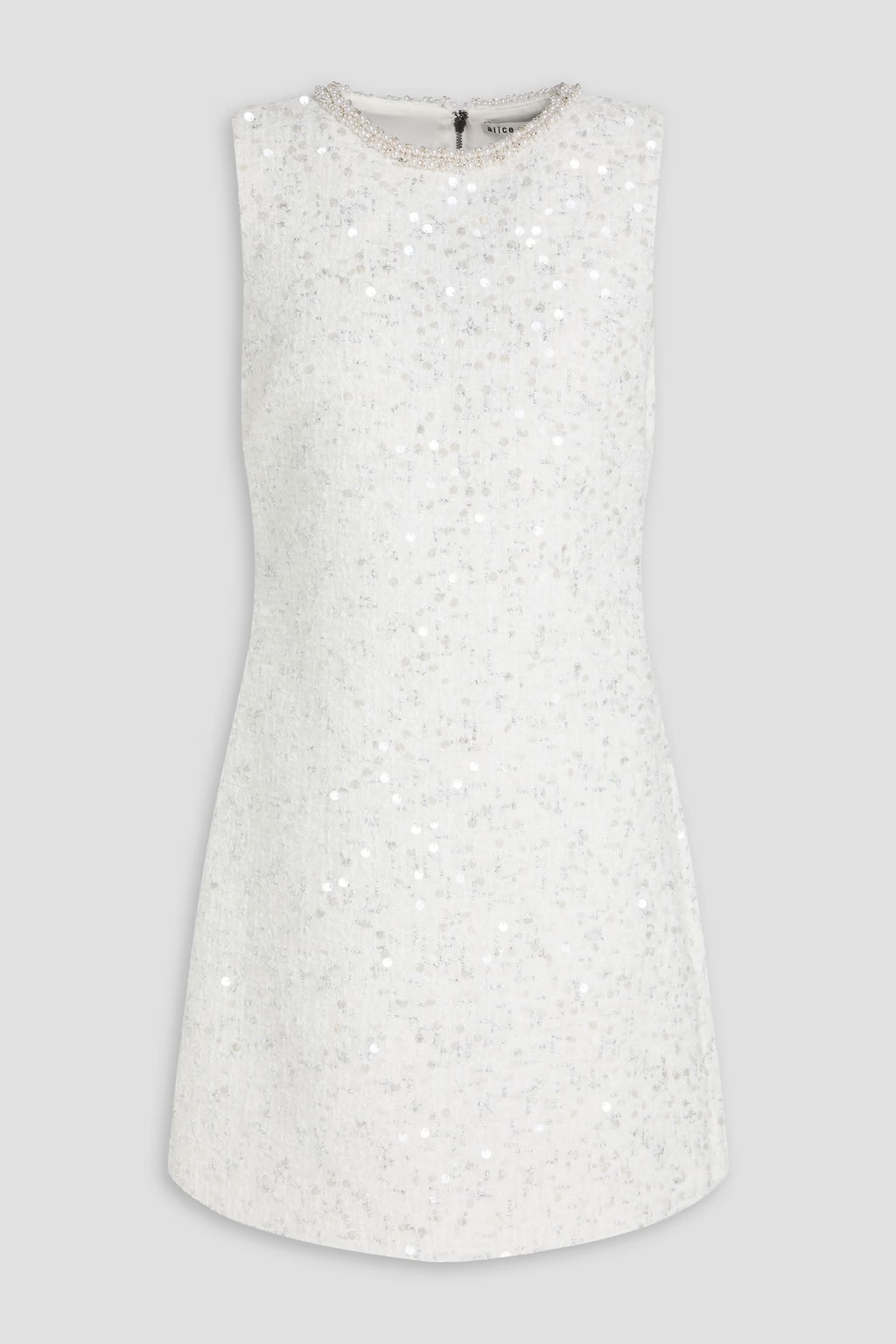 Coley embellished metallic bouclé-tweed mini dress | The Outnet (US and CA)