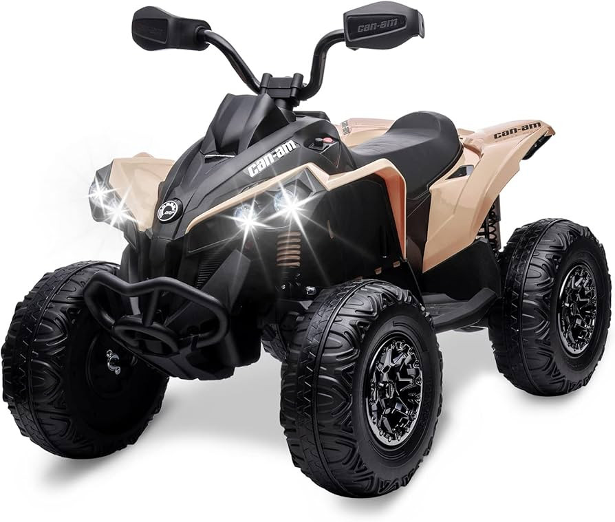 Hetoy Kids ATV, 12V Ride on Toy Car Bombardier Licensed BRP Can-am 4 Wheeler Quad Electric Vehicl... | Amazon (US)