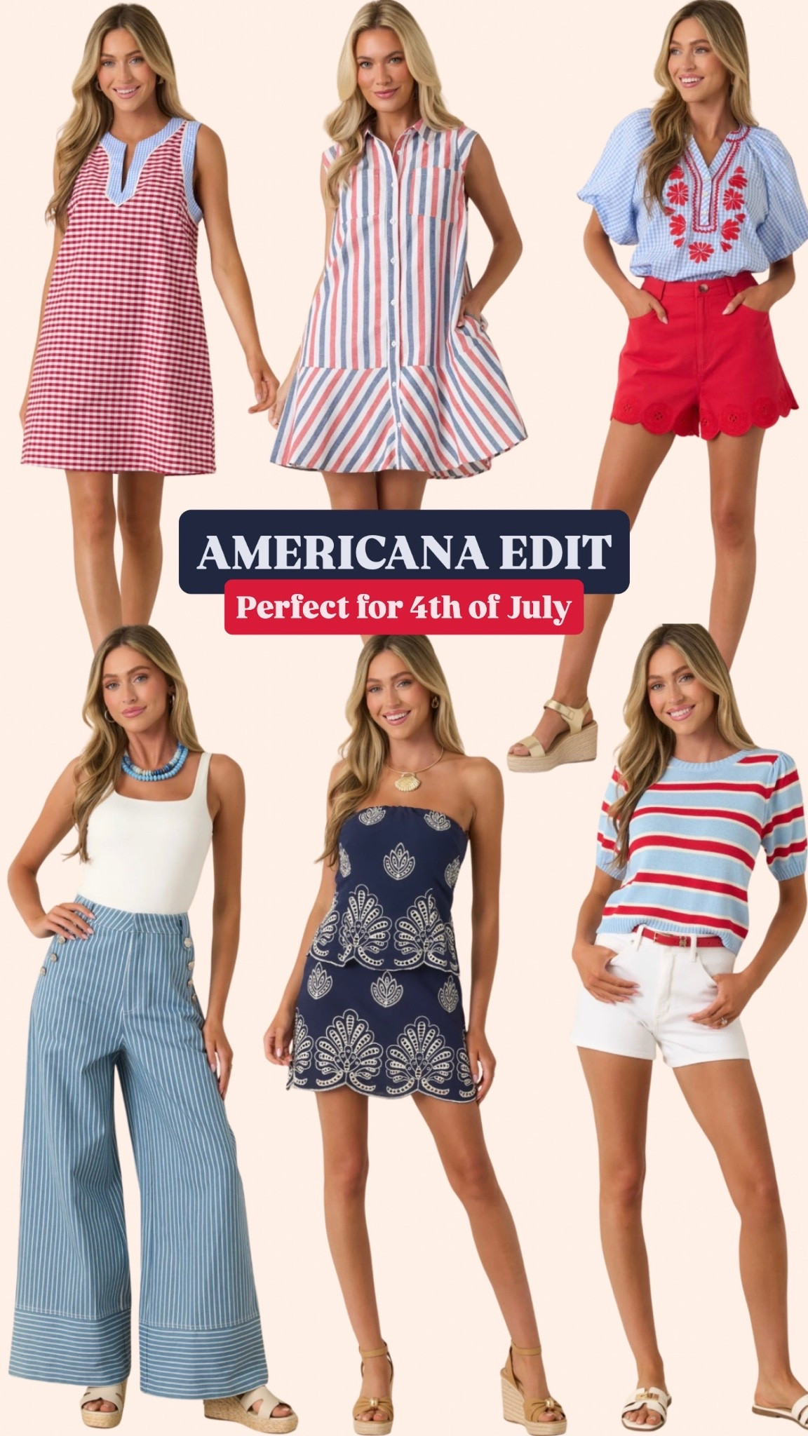 4th of July, summer outfits, summer dresses, vacation outfits, red white & blue, Americana