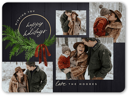 Handwritten Wreath Holiday Card | Shutterfly