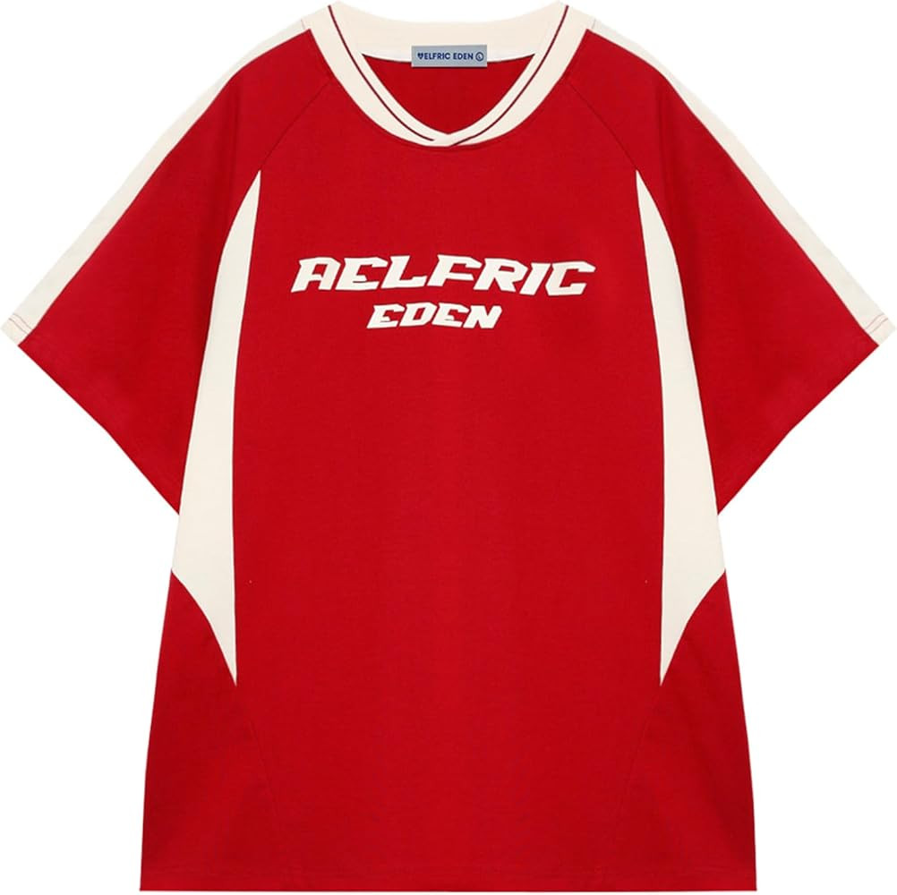 Aelfric Eden Graphic Tees Y2k Mens Oversized T Shirt Racing Streetwear Shirts Unisex Casual Summe... | Amazon (US)