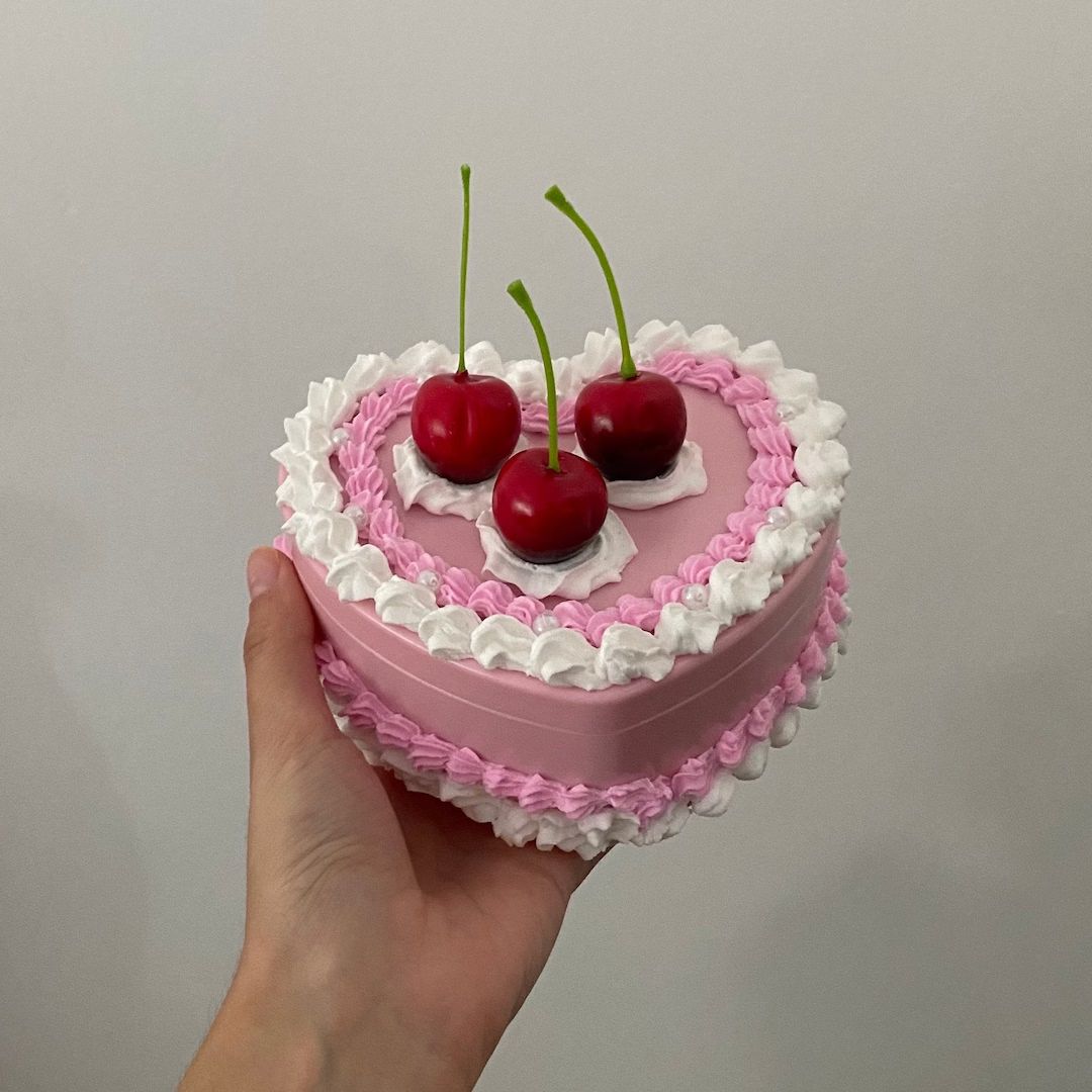 Cake Heart Jewelry Box Fake Cake Cherry Cake Strawberry - Etsy | Etsy (US)