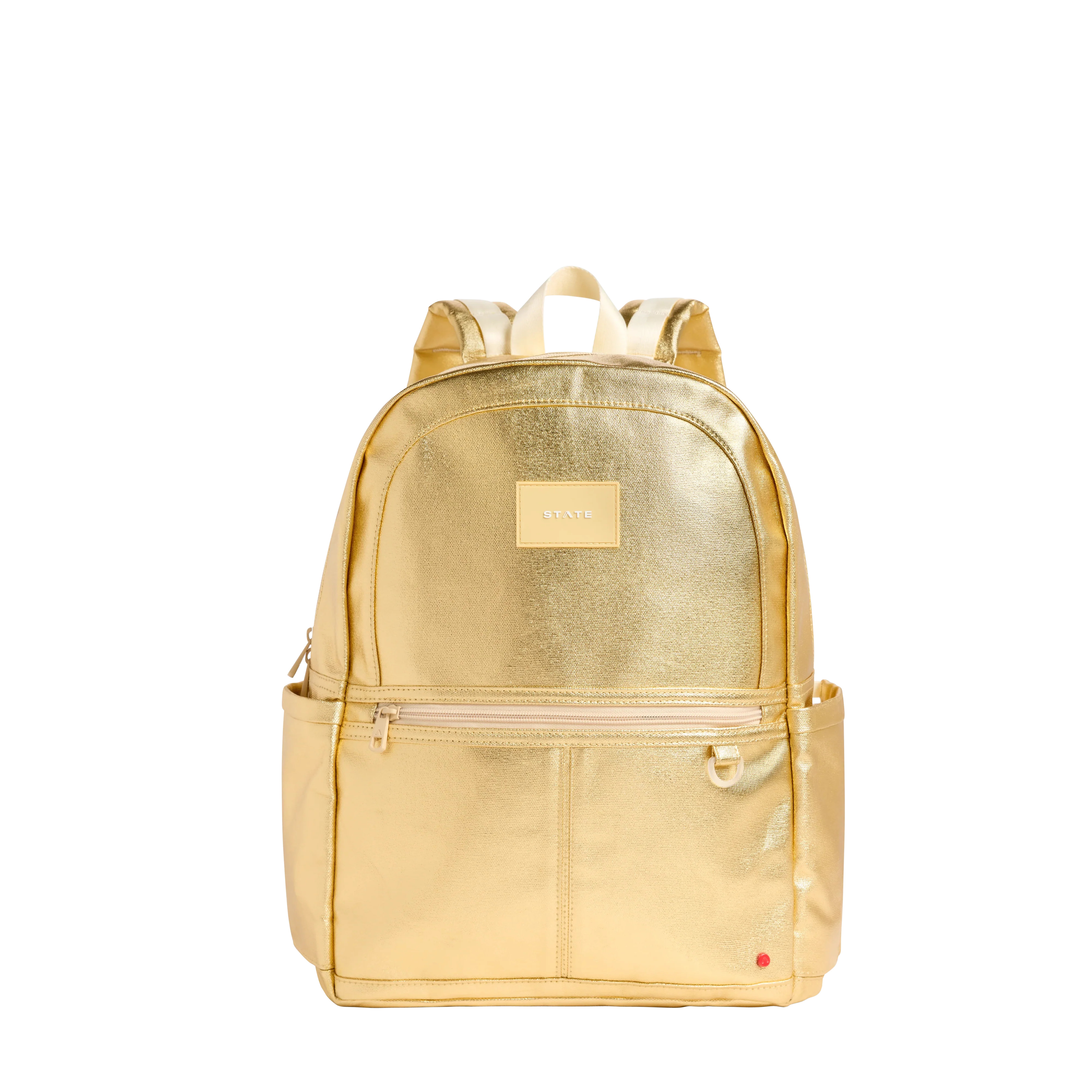 STATE Bags | Kane Kids Double Pocket Backpack Metallic Gold | STATE Bags