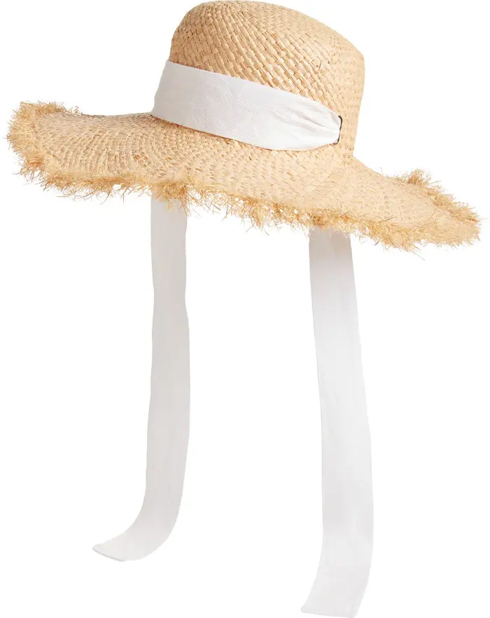 Open Edit Frayed Edge Straw Hat | Nordstrom | Nordstrom