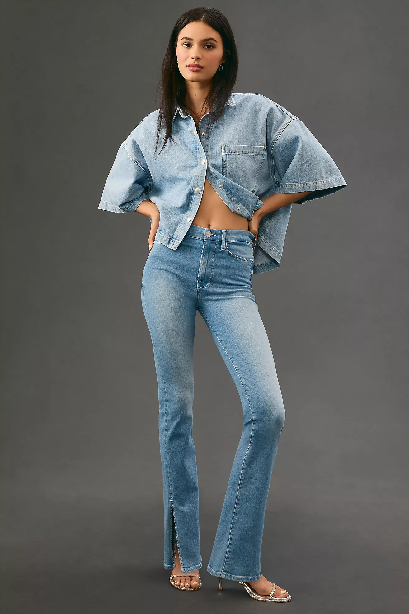 Frame Le Super High Mini Bootcut Jeans | Anthropologie (US)