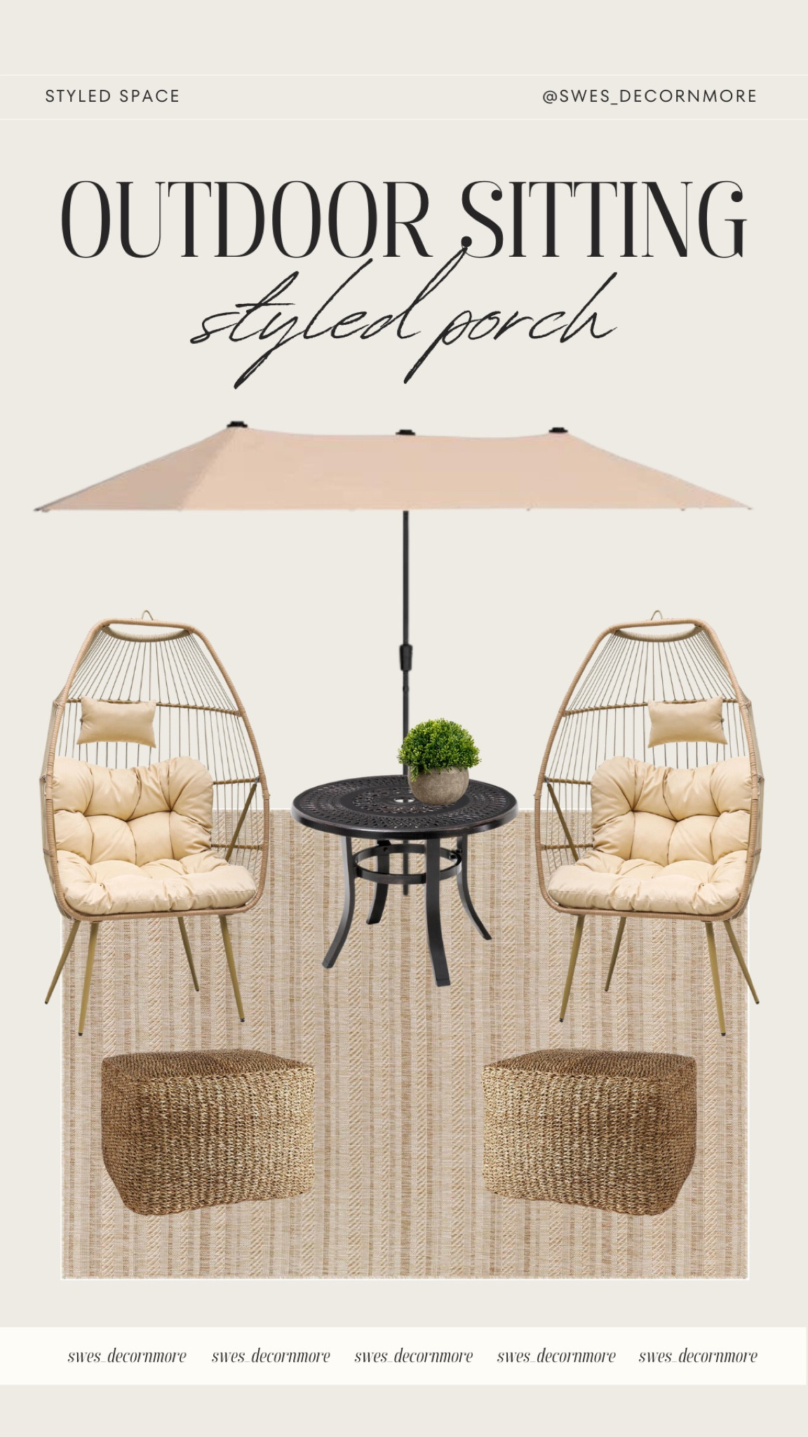 This styled outdoor porch is perfect for enjoying those cooler summer nights as we get ready to start transitioning into fall! You can get all of this at Wayfair! 

#LTKSeasonal #LTKStyleTip #LTKHome