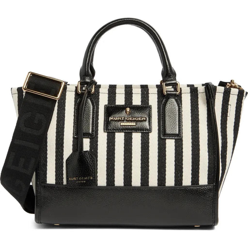 Kurt Geiger London Chiswick Small Shopper Tote in Blk/white at Nordstrom Rack | Nordstrom Rack