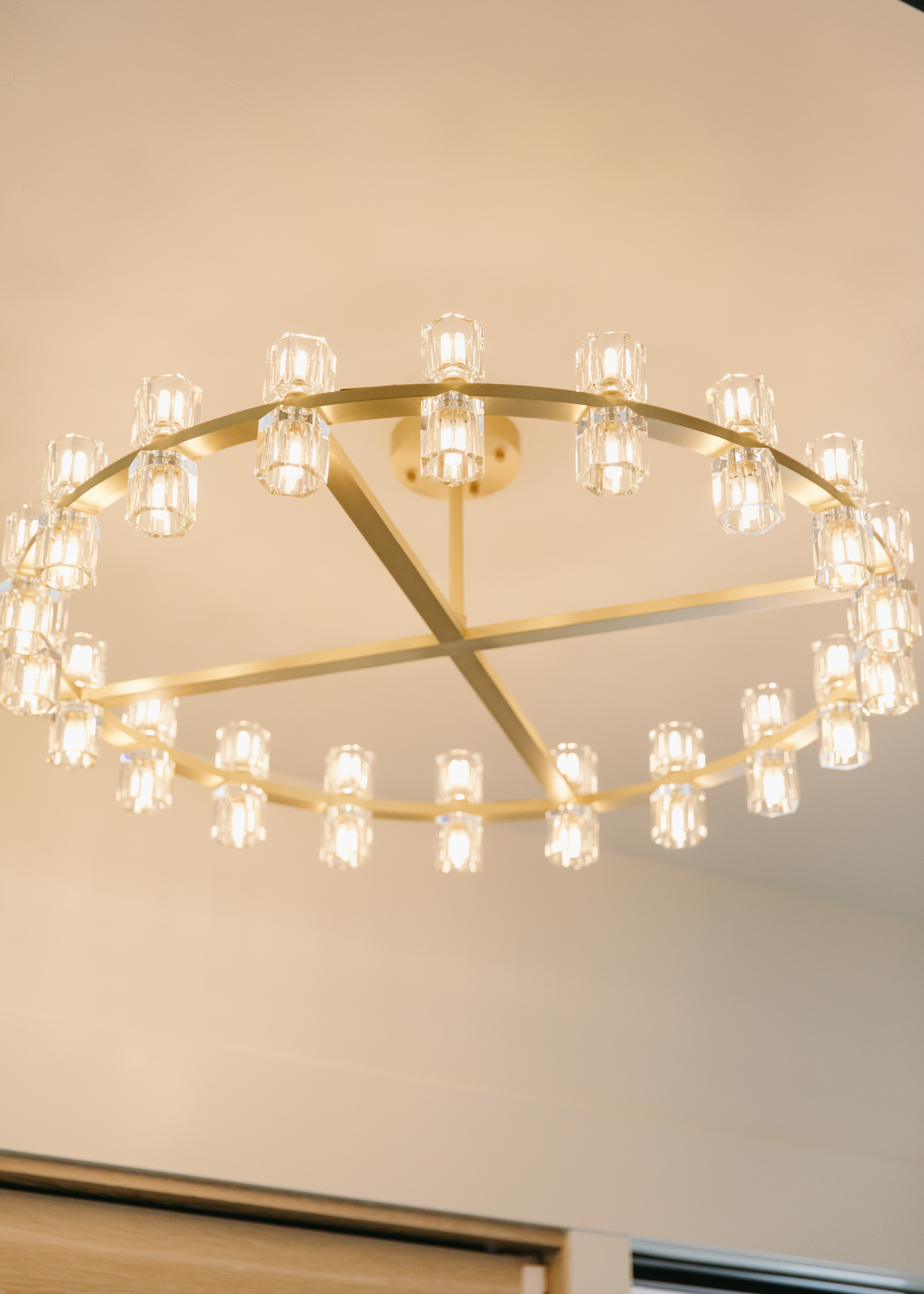 This is the Sunrise Crystal Chandelier. Part of The Golden Hour Collection by my friend XiXi! Stunning! Light details are on my IG. 

 #LTKdayinmylife #LTKHome