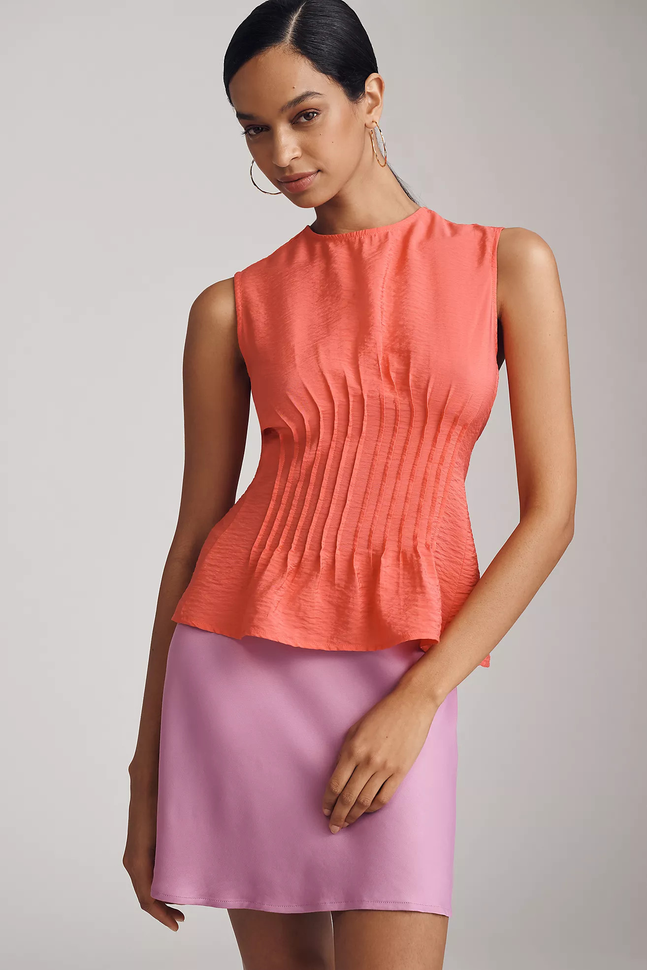 The Della Pleated-Waist Shell Top | Anthropologie (US)