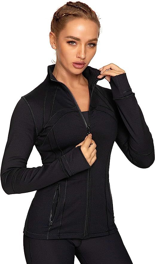 QUEENIEKE Women's Sports Define Jacket Slim Fit and Cottony-Soft Handfeel 60927 | Amazon (US)
